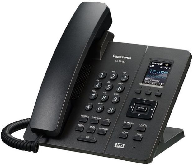 Бездротовий IP-DECT телефон Panasonic KX-TPA65RUB Black, для KX-TGP600RUB
