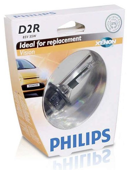 Лампа ксенонова Philips D2R Vision, 4600K, 1шт/блістер