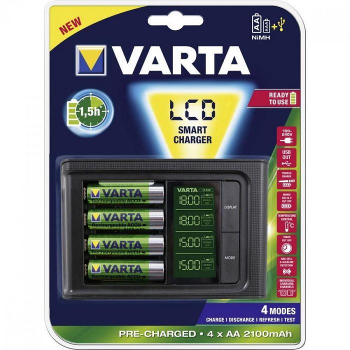 Зарядний пристрій VARTA LCD SMART CHARGER