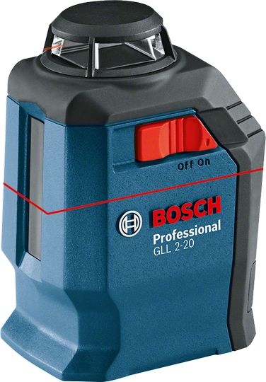 Нівелір лазерний Bosch GLL 2-20 + BM3 + кейс, 20м, ± 0,4 мм/м, IP 54