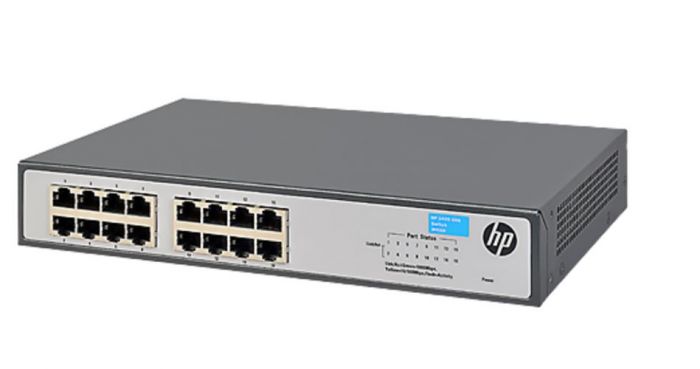 Комутатор HP 1420-16G Unmanaged Switch, 16xGE ports L2, LT Warranty