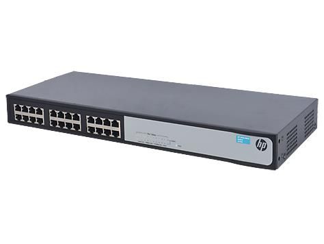 Комутатор HPE 1420-24G-2SFP Unmanaged Switch, 24xGE, 2xGE SFP ports L2, LT Warranty