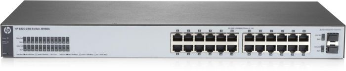 Комутатор HP 1820-24G Smart Switch, 24xGE+2xGE-SFP ports, L2, LT Warranty