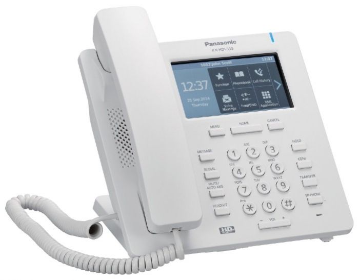 Дротовий IP-телефон Panasonic KX-HDV330RU White