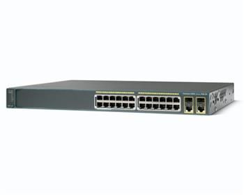 Комутатор Cisco Catalyst 2960 Plus 24 10/100 PoE + 2 T/SFP LAN Base