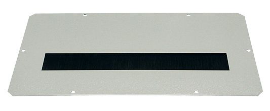 Заглушка ZPAS з щітковим введенням 380х210, сірого кольору
