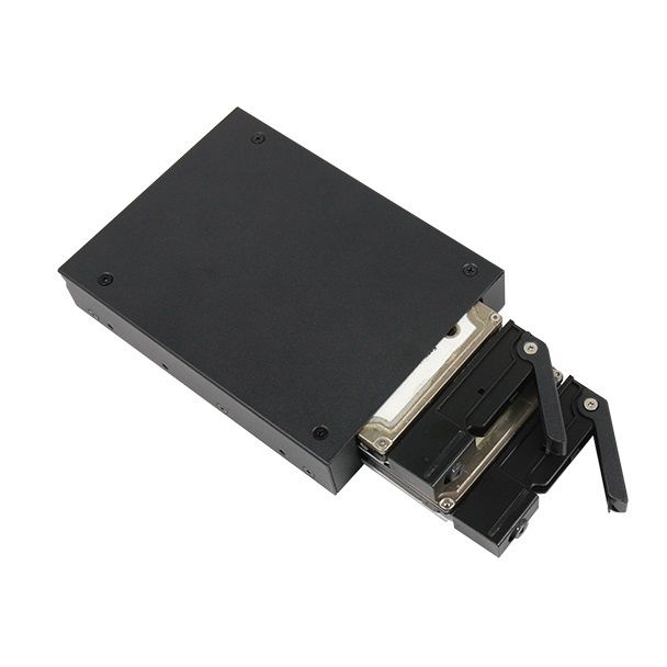 Відсік для накопичувача CHIEFTEC Backplane CMR-225, 2x2.5" HDD/SSD, 1x3.5" EXT Slot, SATA, чорний