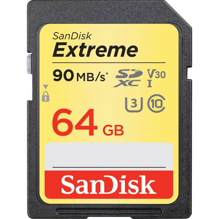 Карта пам'яті SanDisk SD   64GB C10 UHS-I U3 R150/W60MB/s Extreme