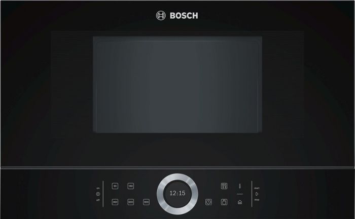 Вбудовувана мікрохвильова піч Bosch BFL634GB1 - 21л./900Вт/TFT дисплей/чорний