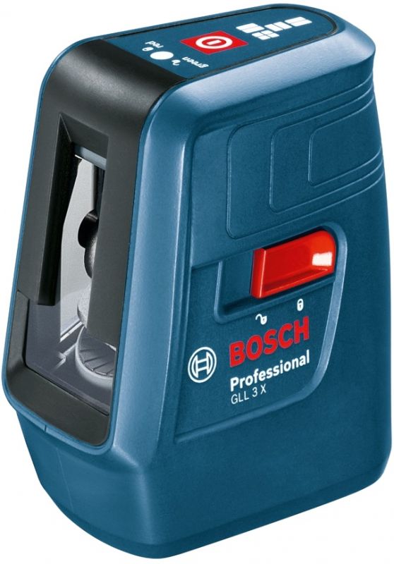 Нівелір лазерний Bosch GLL 3 X, точність ± 0.5 мм на 1 м до 15 м, 0.5 кг