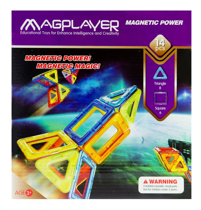 Дитячий конструктор MagPlayer 14 од. (MPB-14)