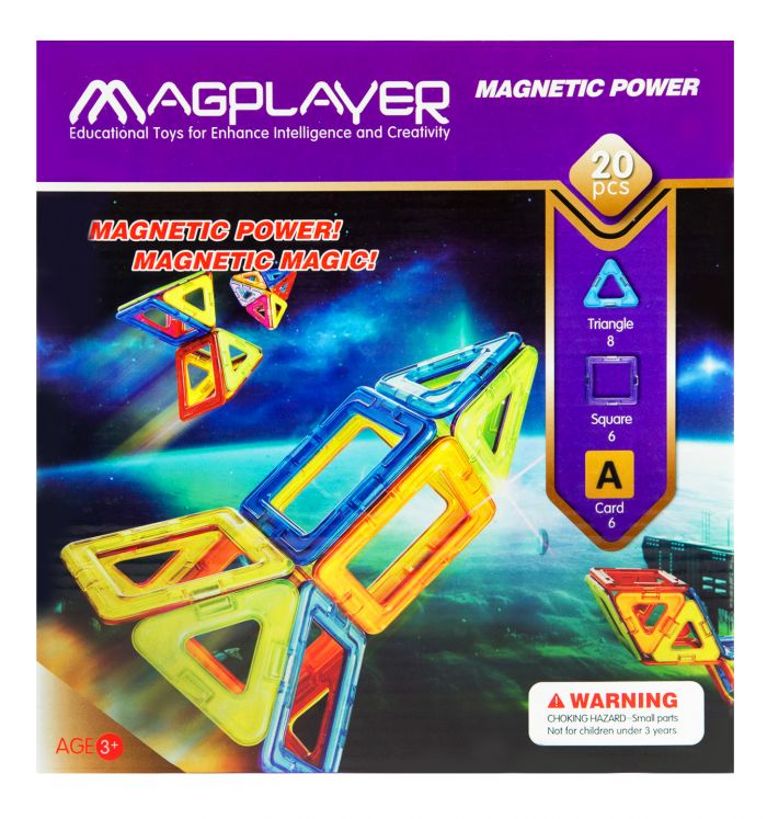 Дитячий конструктор MagPlayer 20 од. (MPA-20)