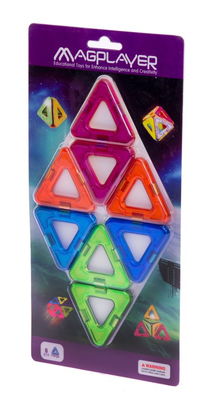 Дитячий конструктор MagPlayer додатковий набір 8 од. (MPC-8)