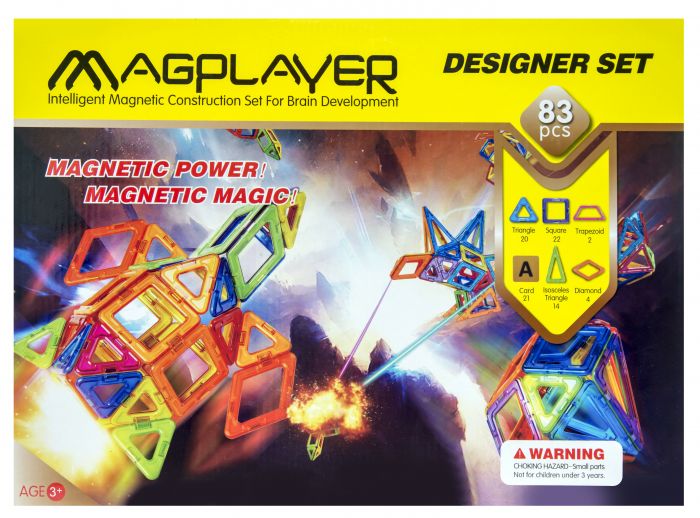 Дитячий конструктор MagPlayer 83 од. (MPA-83)