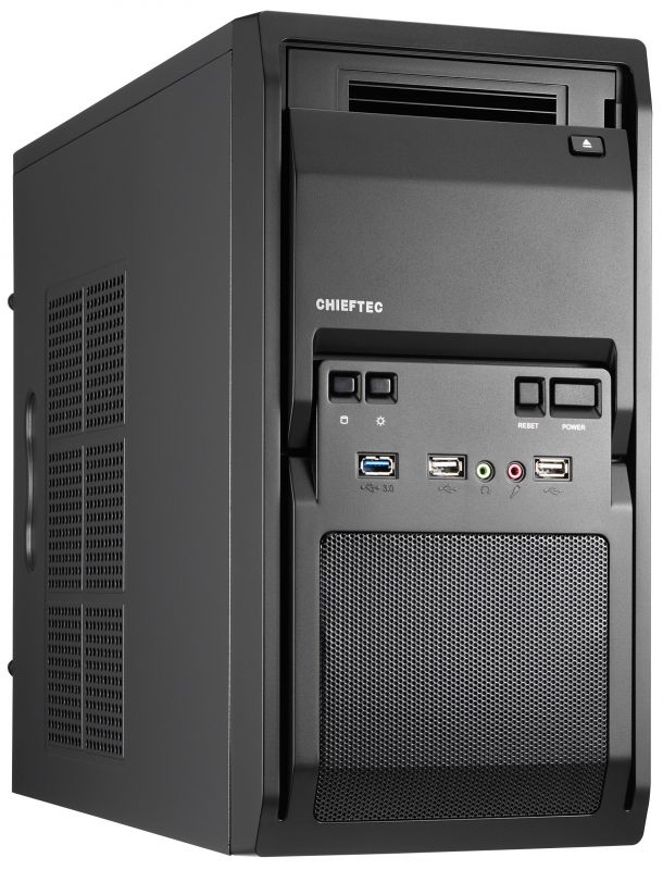 Корпус CHIEFTEC Libra LT-01B, з БЖ iArena GPA-450S8 450W, 1xUSB3.0, 2xUSB2.0, VGA 340мм, mATX, чорний