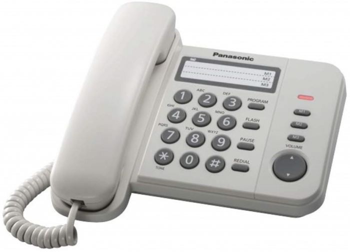 Дротовий телефон Panasonic KX-TS2352UAW White