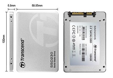 Накопичувач SSD Transcend  2.5" 128GB SATA 230S