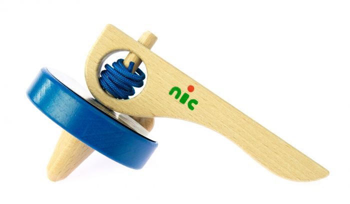 Nic Гра дерев'яна Юла синя NIC1583