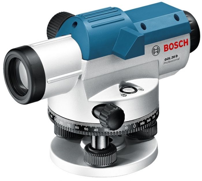 Нівелір оптическтий Bosch GOL 26 D, зум х26, ± 1.6 мм на 30 м , до 100 м, 1.5 кг