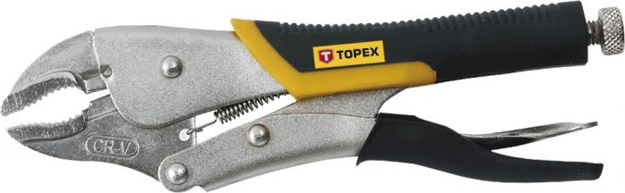 Кліщі затискні TOPEX, храповий механізм, діапазон 0-40 мм, 225 мм