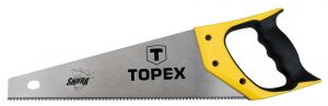 Ножівка по дереву TOPEX Shark, полотно 500 мм, загартовані зубці з тригранним заточенням, 7TPI, 610 мм Ножівка по дереву TOPEX Shark, полотно 500 мм, загартовані зубці з тригранним заточенням, 7TPI, 610 мм