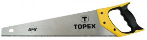 Ножівка по дереву TOPEX Shark, полотно 450 мм, загартовані зубці з тригранним заточенням, 11TPI, 570 мм Ножівка по дереву TOPEX Shark, полотно 450 мм, загартовані зубці з тригранним заточенням, 11TPI, 570 мм