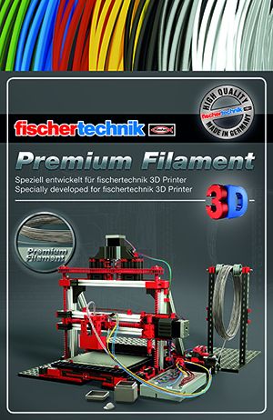 Fishertechnik нитка для 3D принтера срібний 50 грамм (поліетиленовий пакет)