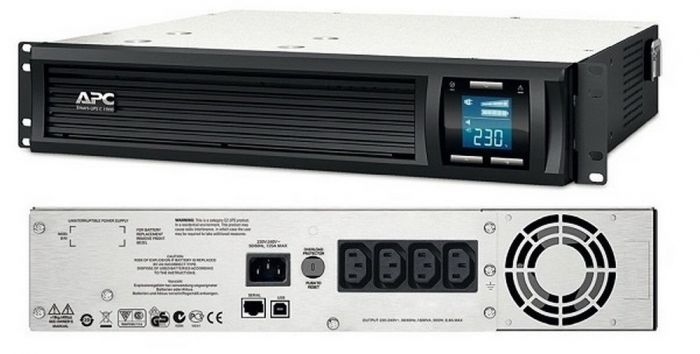 Джерело безперебійного живлення APC Smart-UPS C RM 1000VA LCD