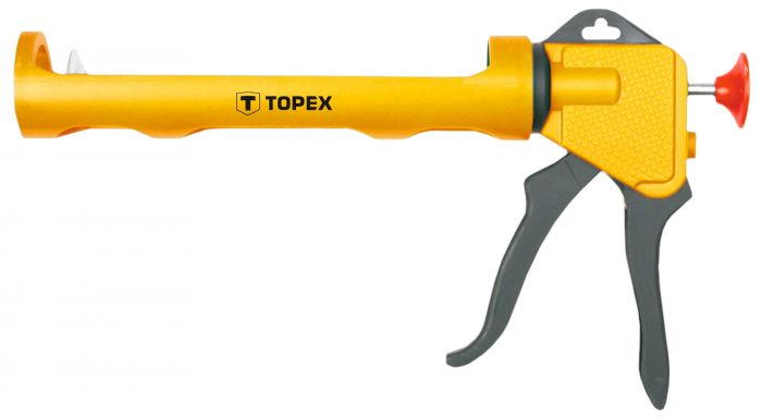 Пістолет для герметиків TOPEX, матеріал пластмаса, робоча частина 250 мм