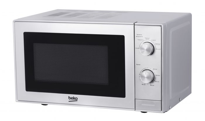 Мікрохвильова піч соло Beko MOC20100S - 20л./700Вт/механіка/срібло