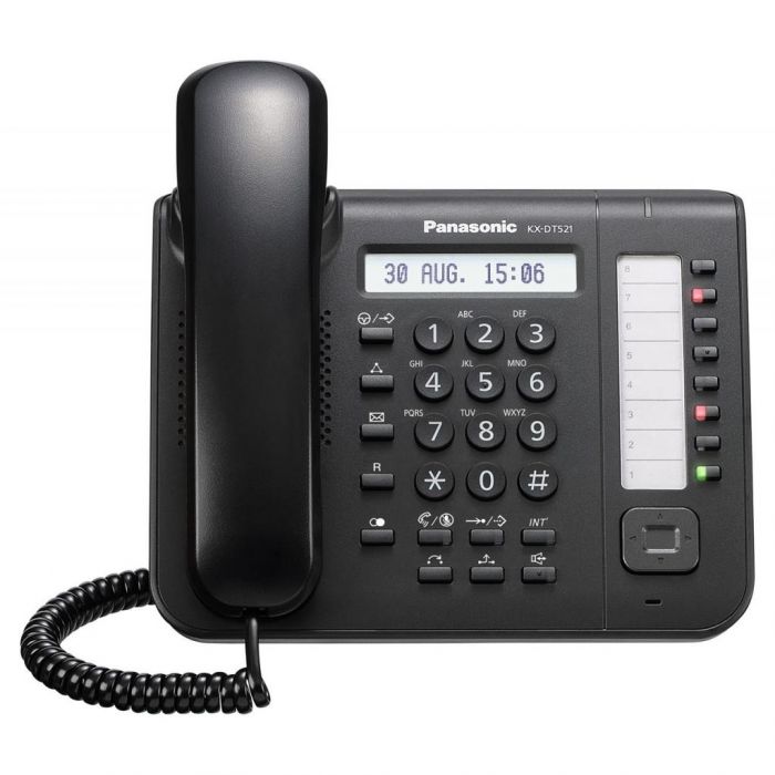 Системний телефон Panasonic KX-DT521RU Black (цифровий) для АТС Panasonic