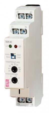 Термостат ETI TER-3 С (+30...+70) 24-240 AC/DC (1x16A_AC1)