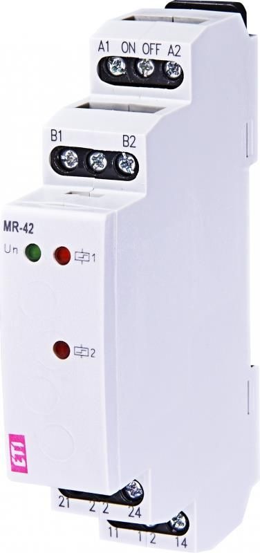 Імпульсне реле з функцією "пам'ять" ETI MR-42 UNI 12-240V AC/DC (2x16A_AC1)