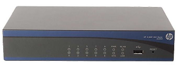 Маршрутизатор HP MSR920 2x10/100 WAN, 8x10/100 LAN, 1-year warranty