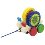 Дерев'яна каталка goki Рухомі равлики 54970G