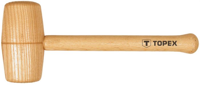Topex 02A057 Киянка дерев'яна, 70 мм, дерев'яна рукоятка (бук)