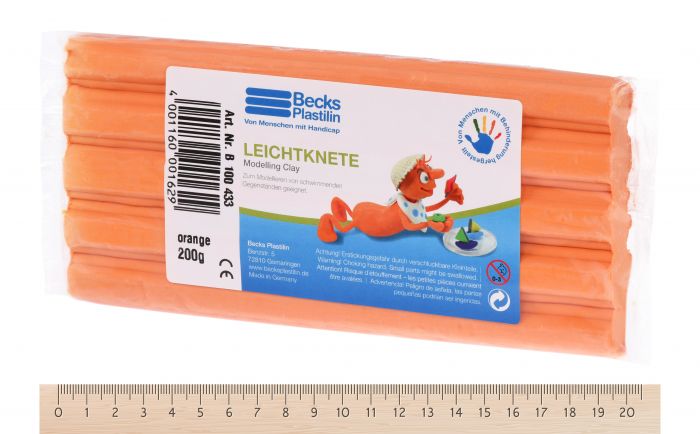 Пластилін плаваючий Becks Plastilin 200г помаранчевий B100433