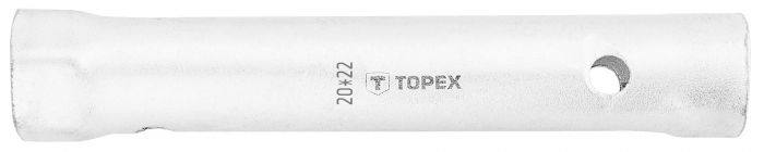 Ключ торцевий TOPEX, трубчастий, двосторонній, 20х22 мм, 170 мм