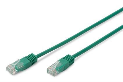 Патч-корд DIGITUS CAT 5e UTP, 1м, AWG 26/7, PVC, зеленого кольору