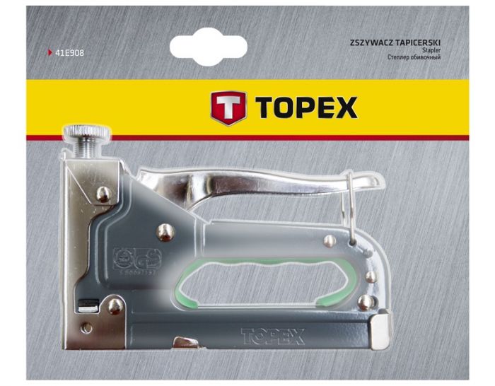 Степлер TOPEX, 6-14 мм, тип скоб G/11, регулювання забивання скоб