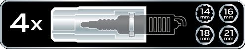 Набір інструментів NEO 1/2, 3/8 28 од.