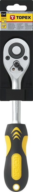 Ключ-тріскачка TOPEX, 1/4", 45 зубців, 150 мм, тримач двокомпонентний