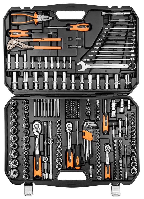 Набір інструментів NEO 1/2, 3/8, 1/4 233 од.