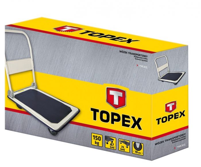 Візок вантажний TOPEX, до 150 кг, 72x47х82 см, 8.9 кг