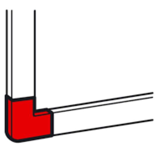 Плаский кут Legrand до міні-каналу 40x16мм, DLP-S