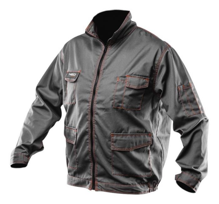 Куртка робоча NEO, розмір XL (56), 245 г/м2, світлоповертаючі елементи, міцні кишені, сіра