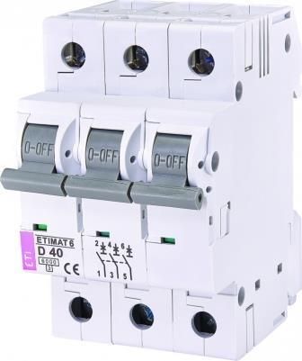 Автоматичний вимикач ETI ETIMAT 6  3p D  40A (6kA)
