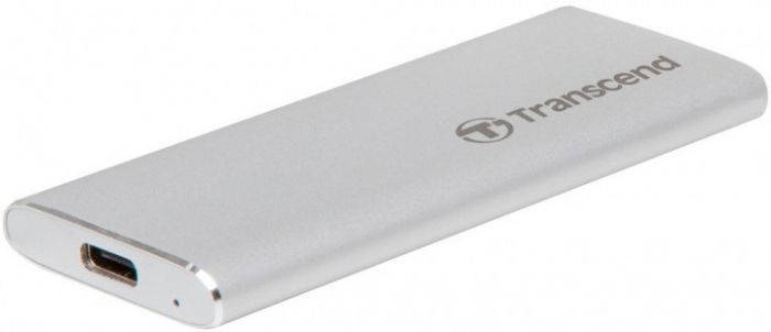 Портативний корпус для SSD SATA M.2 2280 Transcend USB 3.1 Gen 1 Metal Silver