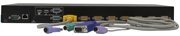 KVM-перемикач D-Link DKVM-IP8 8x, VGA, 1xFE, 4xUSB