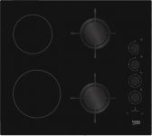 Вбудовувана комбінована поверхня Beko HILM64120S -склокераміка/Шх60см./2електро+2газ/чорний